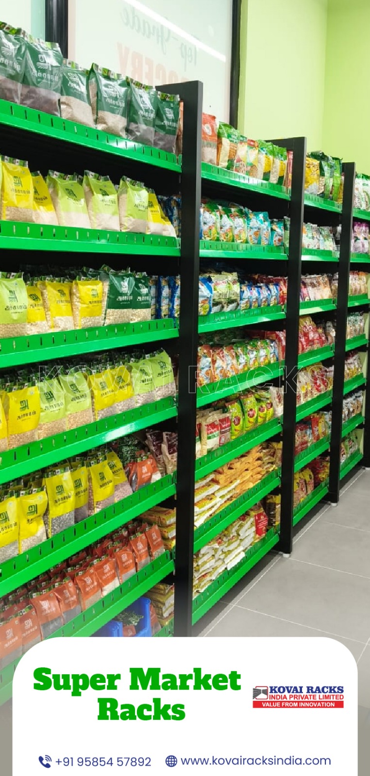 Grocery Storage Shelf Rack